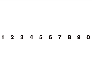 新疆新疆国标阿拉伯数字字样